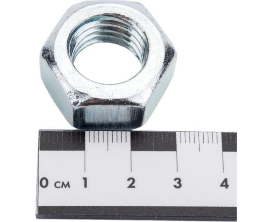 Гайка МЕТАЛЛСЕРВИС М18, DIN 934, цинк, 10 шт. 1238975 – изображение 2