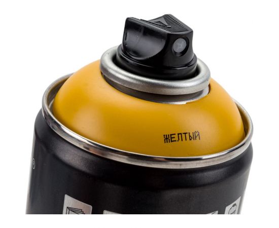 Грунт-эмаль для художественных и декоративных работ DETON желтый, аэрозоль 520 мл DTN-A70677 – изображение 2