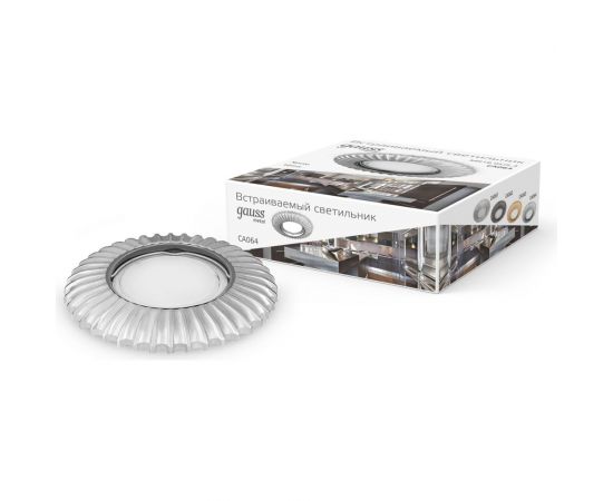 Светильник, Круг, Хром, Gu5.3 Gauss Metal Exclusive CA064 – изображение 4