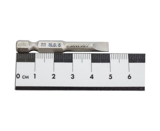 Бита COREBIT Sl5.5х50 мм, Е6.3, 5 шт, бокс NOX 342555-5B – изображение 2