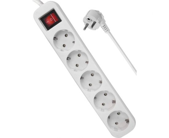 Удлинитель с заземлением Defender S550 Выключатель, 5.0 м, 5 розеток 99243 – изображение 4