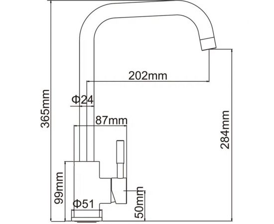Комплект мойка для кухни WISENT из нержавеющей стали с раздвижным коландером, дозатором и смесителем, 50x44 см WS35044/W302644/W405A/W4998-4/WGER010 – изображение 11