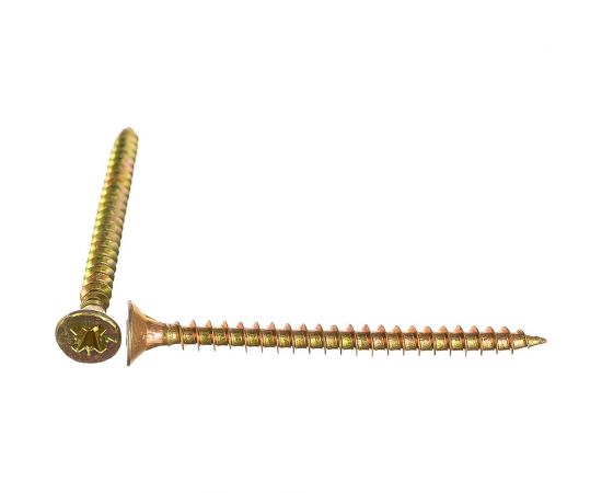 Универсальный саморез Tech-Krep 50х4,0 мм 500 шт желтый, коробка 126754 