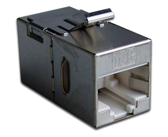 Повторитель портов LANMASTER RJ-45, экранированный, категория 6A, формата Keystone LAN-KCP45S6A 