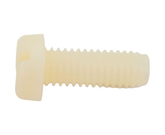 Винт с цилиндрической головкой со шлицем DINFIX DIN 84, полиамид (пластик), M6x16, 10 шт. 00-00001504 