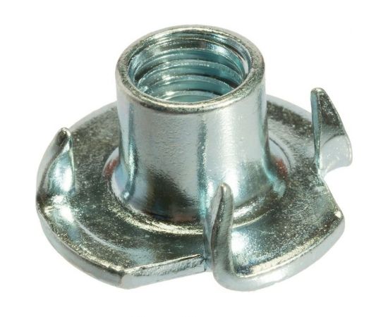 Крыльчатая мебельная забивная гайка DINFIX DIN 1624, оцинкованная, М8, 50 шт. 00-00002845 