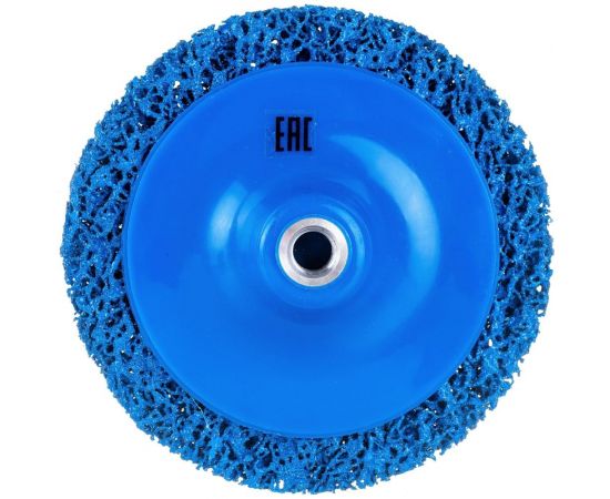 Круг для снятия ржавчины на резьбе синий (150 мм; M14) Русский Мастер РМ-90481 