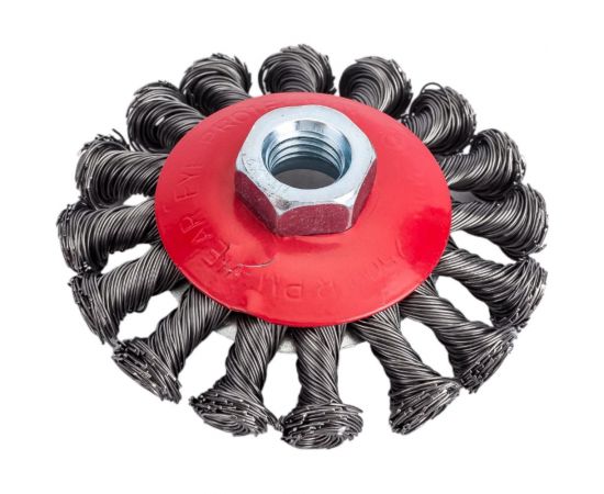 Щетка металлическая для УШМ (85 мм; М14; крученая (тарелка)) ЕРМАК 656-073 