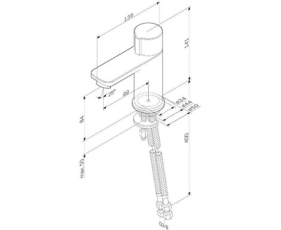 Смеситель для умывальника AM.PM X-Joy, TouchReel хром F85A02500 – изображение 2