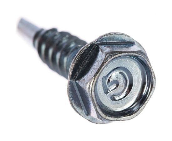 Самонарезающий винт со сверловым концом Grabber HEX 4,8х19 мм Белый цинк 300 шт. 10075H3-300DIY – изображение 6