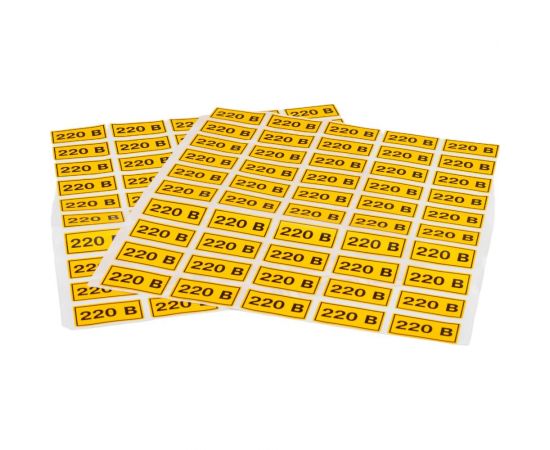 Наклейка 220В EKF 20x40мм 100 шт PROxima an-2-18 – изображение 4