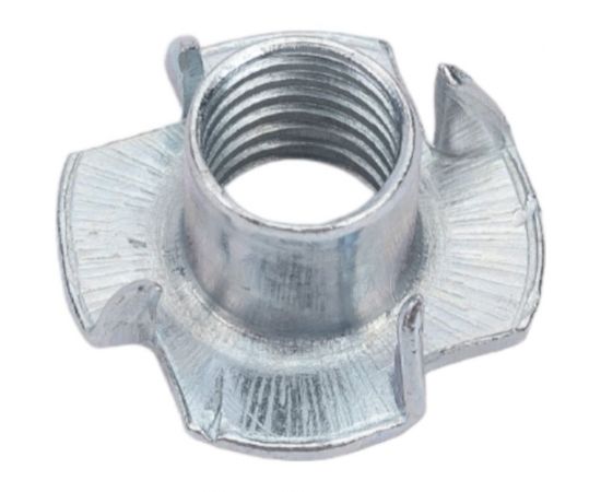 Крыльчатая мебельная забивная гайка DINFIX DIN 1624, оцинкованная, М8, 50 шт. 00-00002845 – изображение 5