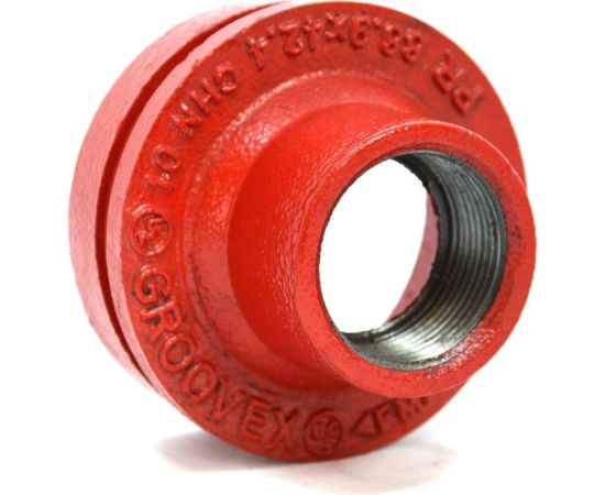 Переход под резьбу GROOVEX 3""x1 1/2"", 89x48 мм, ДУ 80x40 мм PR8948 – изображение 2