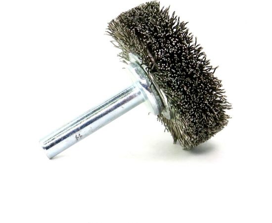 Щетка для дрели дисковая 40x12 мм, с хв-м 6 мм, гофрированная нержавеющая сталь 030 мм 13-181 EuroBrush EB-D40SS1 – изображение 5