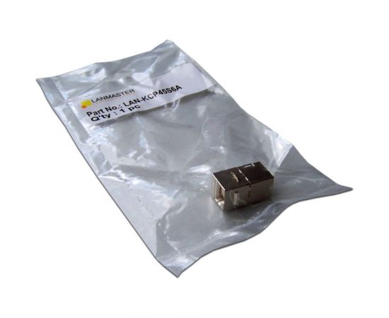 Повторитель портов LANMASTER RJ-45, экранированный, категория 6A, формата Keystone LAN-KCP45S6A – изображение 3