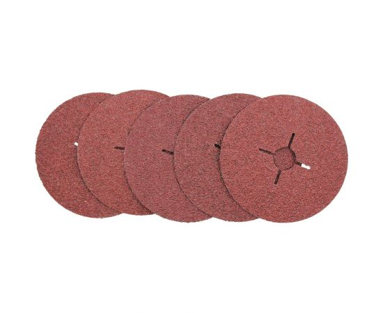 Круг шлифовальный фибровый 125 мм, Р24, 5 шт On 19-05-054 – изображение 3