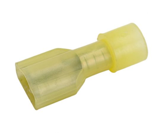 Плоская клемма REXANT, полностью изолированная, гнездо 6.6мм, в нейлоне 4-6кв.мм, желтый100 шт 08-0652 – изображение 5