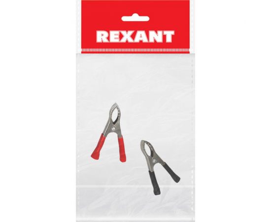 Зажим крокодил REXANT длина 75 мм, ток 30A, 2 шт 16-0015-9 – изображение 6