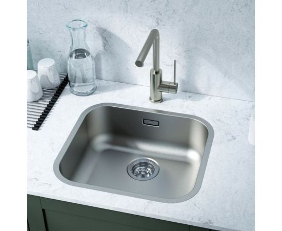 Мойка IDDIS Mate нержавеющая сталь, сатин, 490x440 MAT49S0i77 – изображение 4
