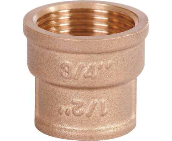 Переходная муфта ЭКО НОМ латунь 1/2х3/4 МП16-1/2х3/4 – изображение 2