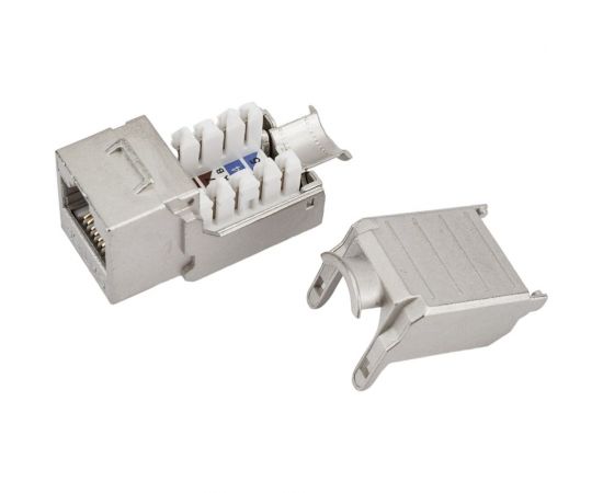Вставка Hyperline KJ9-8P8C-C5e-90-SH-F-WH Keystone Jack RJ-45 8P8C, категория 5e, экранированная 432598 – изображение 5
