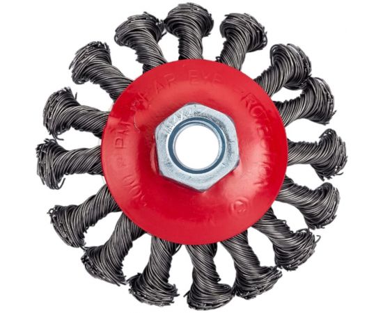 Щетка металлическая для УШМ (85 мм; М14; крученая (тарелка)) ЕРМАК 656-073 – изображение 4