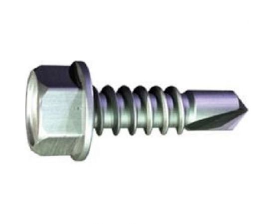 Самонарезающий винт со сверловым концом Grabber HEX 4,8х19 мм Белый цинк 300 шт. 10075H3-300DIY – изображение 5