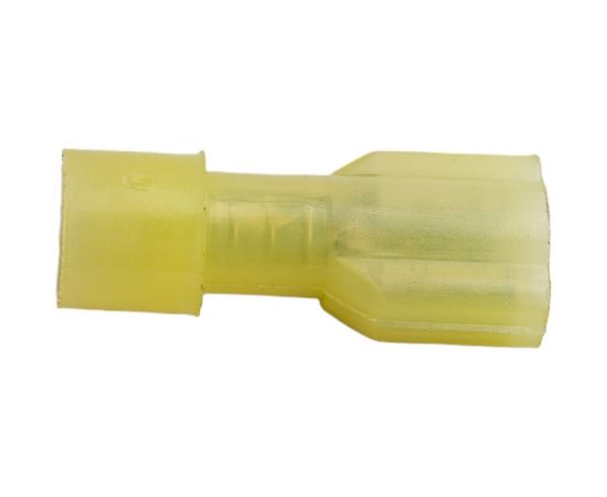 Плоская клемма REXANT, полностью изолированная, гнездо 6.6мм, в нейлоне 4-6кв.мм, желтый100 шт 08-0652 – изображение 3