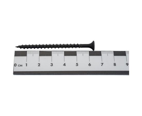 Черный саморез по дереву GSMETZ 3.8x64 мм, фосфатированный, 10 кг, 2702 шт., ph2 1003864 – изображение 2