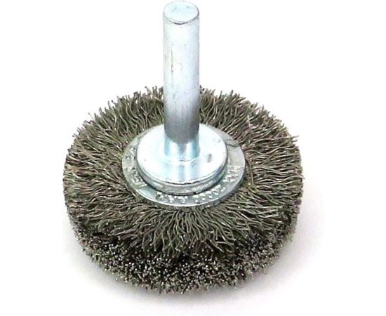 Щетка для дрели дисковая 40x12 мм, с хв-м 6 мм, гофрированная нержавеющая сталь 030 мм 13-181 EuroBrush EB-D40SS1 – изображение 3