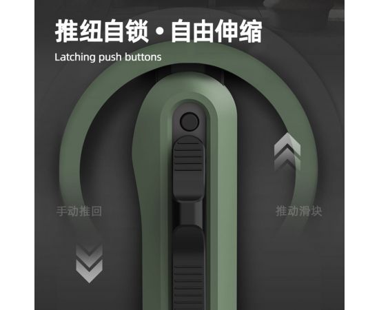 Технический нож DELI home series green ht4009l сегментированное черное лезвие 9 мм, эксклюзивный дизайн, soft touch 112886 – изображение 4