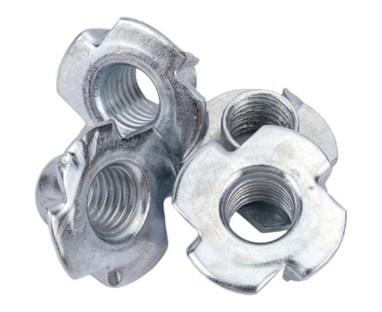 Крыльчатая мебельная забивная гайка DINFIX DIN 1624, оцинкованная, М8, 50 шт. 00-00002845 – изображение 3