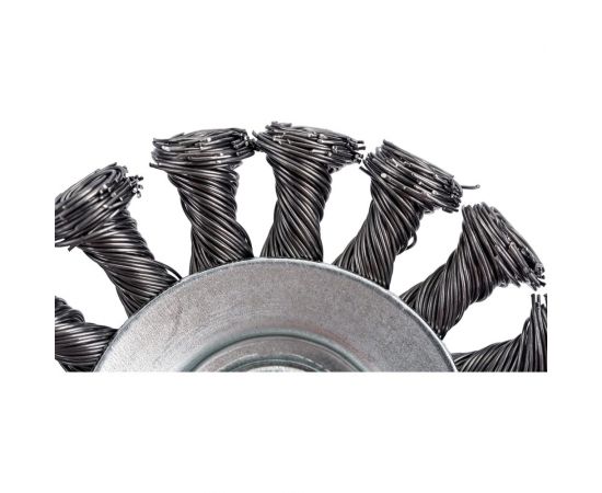 Щетка металлическая для УШМ (85 мм; М14; крученая (тарелка)) ЕРМАК 656-073 – изображение 2