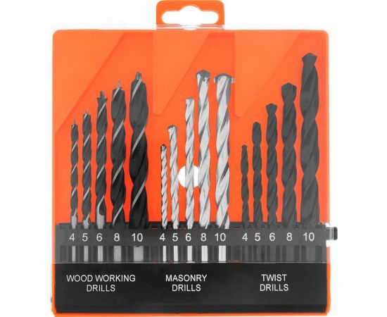Набор сверл по бетону, металлу, дереву (15 шт; 4-10 мм) SPARTA 725085 – изображение 14