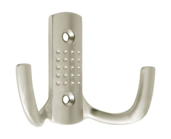 Крючок с перфорацией Tech-Krep 2-х рожковый, сатин 1 шт 129910 