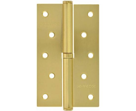 Петля НОРА-М 750-5"" мат.латун.покр. левая 2,5 мм №2 11860 