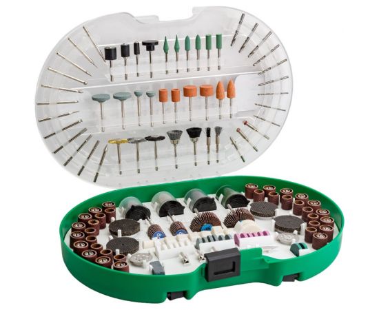 Набор аксессуаров для мини-дрелей 276 шт в пластиковом кейсе ROCKFORCE RF-GSK276 