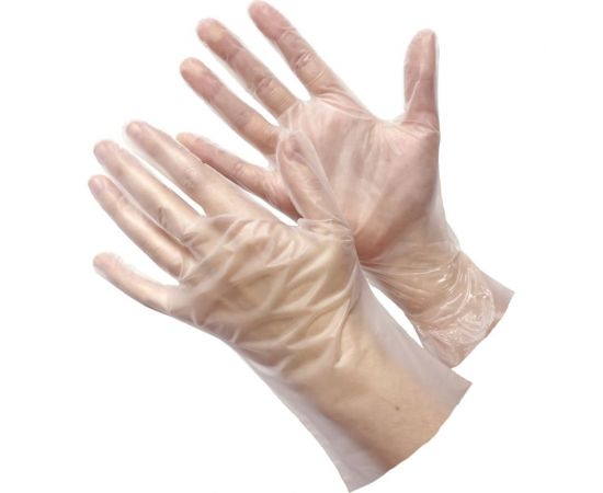 Перчатки GWARD DELTAGRIP TPE прозрачные из термопластэластомера, р. L 1000 TPE TPE/L 