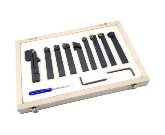 Комплект резцов со сменными пластинами (9 шт; 12х12 мм) ТЕХНОРЕАЛ МА400021515 