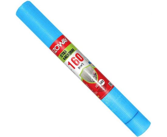 Фасадная сетка Izoway синяя, 5х5 мм, 160 г/м2, 50 м 17771 