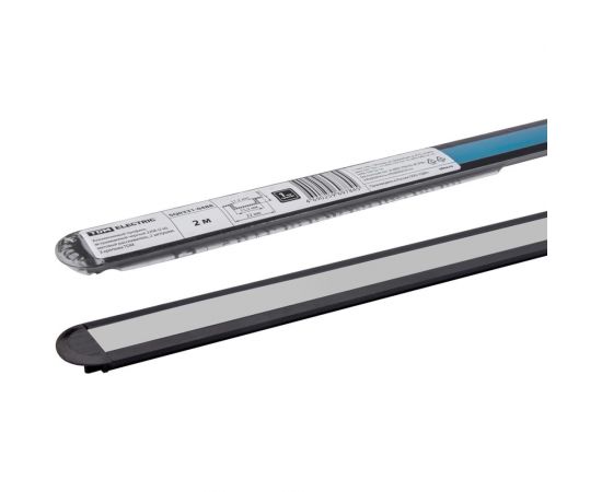 Алюминиевый профиль TDM встраиваемый черный 2206 2 м, матовый рассеиватель, 2 заглушки, 3 крепежа SQ0331-0488 