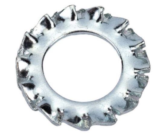 Стопорная шайба ЦКИ DIN 6798, тип A, М8х15 зубчатая, Ц 500 шт 61255 