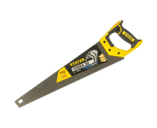 Универсальная ножовка пила Stayer ""Cobra 3D"" 450мм, 7TPI, 3D зуб, 1512-45_z01 