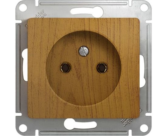 Розетка Schneider Electric GLOSSA без заземления, 16А, ДЕРЕВО ДУБ GSL000541 