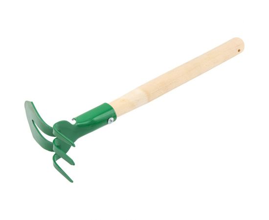 Комбинированная стальная мотыжка КЭС 65x150x435 мм, деревянная рукоятка 21020023 