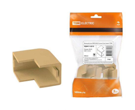 Внешний угол TDM КМН 40x25 сосна 4 шт./комп. SQ0411-0215 