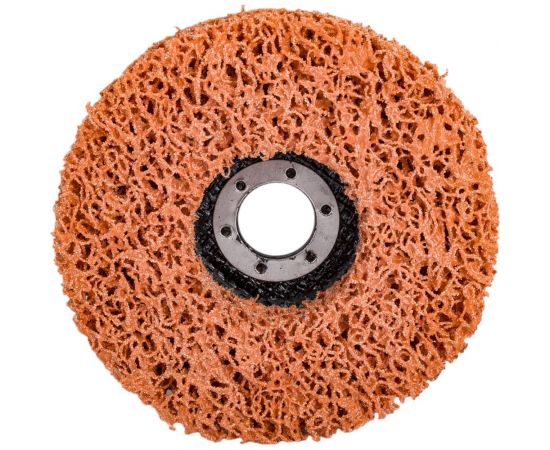 Диск для снятия ржавчины 125x22х13 мм, оранжевый под УШМ Русский Мастер РМ-381331 – изображение 4