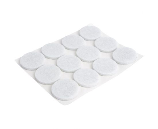 Самоклеящиеся накладки-протекторы для мебели Рыжий кот 12 шт., 28 мм, белый 105205 – изображение 5