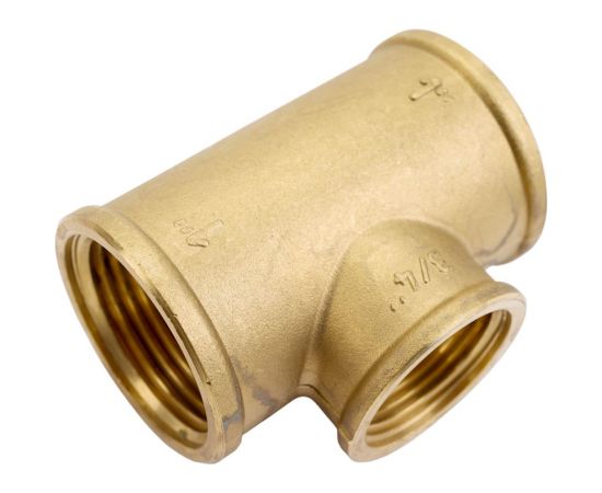 Тройник LD PRIDE 1 - 3/4 - 1 вн/вн/вн, латунь, 25-20-25 552126 – изображение 4