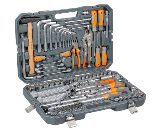 Универсальный набор инструментов 132 предмета, пластиковый кейс Airline AT-132-09 – изображение 8